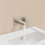 VitrA Root Square Wall Mounted Basin Mixer - Brushed Nickel VTTS1336