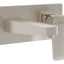 VitrA Root Square Wall Mounted Basin Mixer - Brushed Nickel VTTS1336