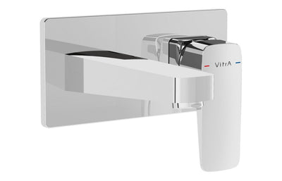 VitrA Root Square Wall Mounted Basin Mixer - Chrome VTTS1508