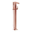VitrA Root Square Floor Standing Bath/Shower Mixer - Soft Copper  VTTB1080