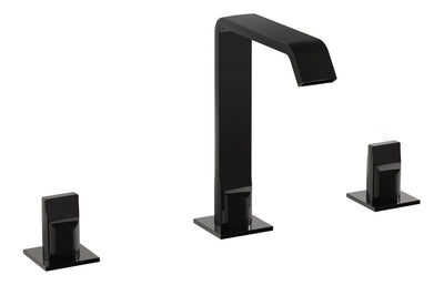 VitrA Suit 3-Hole Basin Mixer - Gloss Black VTTS3012