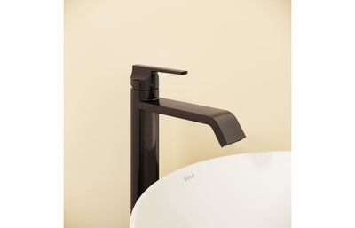 VitrA Suit Tall Basin Mixer (Top Handle) - Gloss Black VTTS1166