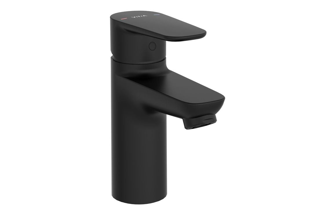 VitrA Flow Soft Basin Mixer - Matt Black VTTS1182