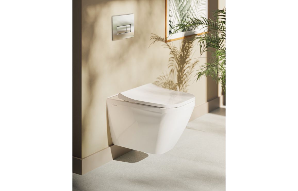 VitrA Loop Square Flush Plate - Chrome VTAC0232