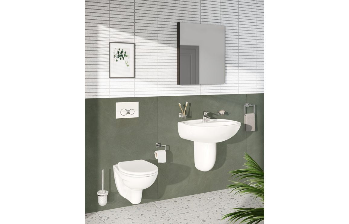 VitrA 620x695mm Rectangular Mirror - Brushed Chrome VTMS0018