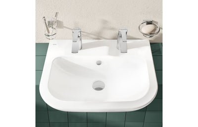 VitrA S20 550x445mm 2TH Semi Recessed Basin - White VTPB1294