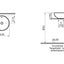 VitrA Options 430x430mm 0TH Basin w/Overflow - White VTPB0002