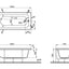 Vitra Optima Single Ended Rectangular Acrylic Bath