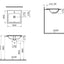 VitrA S20 550x445mm 2TH Semi Recessed Basin - White VTPB1294