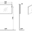 VitrA 1020x695mm Rectangular Mirror - Brushed Chrome VTMS0040