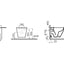 VitrA Integra Rimless Short Projection Wall Hung Pan
