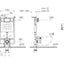 VitrA V-Fix Core WH 8cm 3/6L WC Frame & Cistern VTWP0006