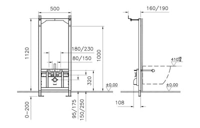 VitrA Bidet Frame
