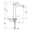 VitrA Root Square Tall Basin Mixer - Soft Copper VTTS1504