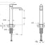 VitrA Suit Tall Basin Mixer (Top Handle) - Soft Copper  VTTS1086