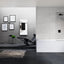 Novellini Young 750mm 2.0 1V Bath Screen with Full Pivoting Door Black
