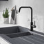 Abode Althia Single Lever Kitchen Sink Mixer Tap - Matt Black