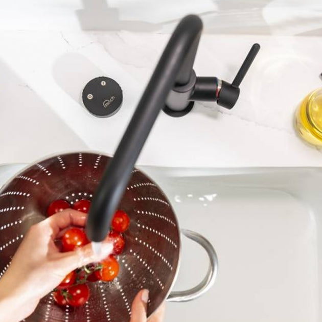 Abode Althia Single Lever Kitchen Sink Mixer Tap - Matt Black