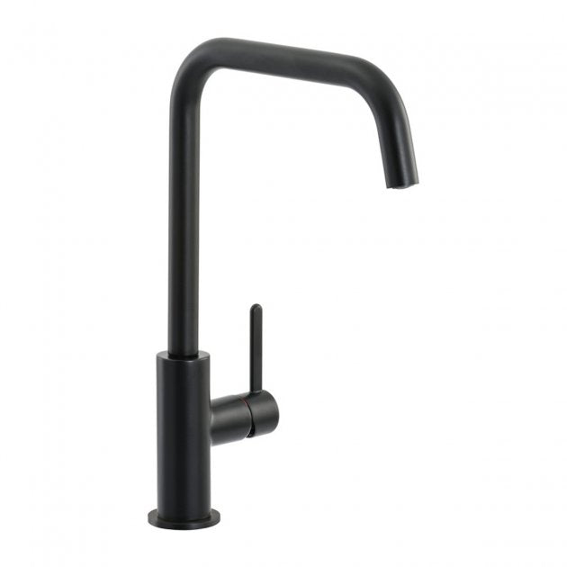 Abode Althia Single Lever Kitchen Sink Mixer Tap - Matt Black