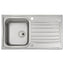 Abode Connekt 1.0 Bowl Inset Kitchen Sink with Astral Sink Tap 860mm L x 500mm W - Stainless Steel