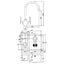 Abode Matrix 1.5 RH Bowl Undermount Kitchen Sink with Nexa Sink Tap 572mm L x 450mm W - Stainless Steel