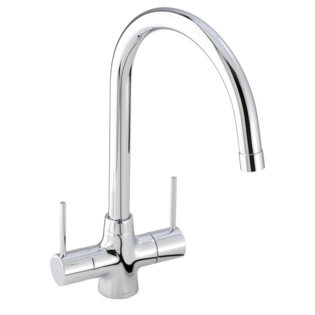 Abode Matrix 1.5 RH Bowl Undermount Kitchen Sink with Nexa Sink Tap 572mm L x 450mm W - Stainless Steel