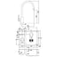 Abode Matrix 1.5 RH Bowl Undermount Kitchen Sink with Atlas Sink Tap 572mm L x 450mm W - Stainless Steel