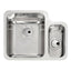Abode Matrix 1.5 LH Bowl Undermount Kitchen Sink with Atlas Sink Tap 572mm L x 450mm W - Stainless Steel