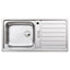 Abode Neron 1.0 Bowl Inset Kitchen Sink with Specto Sink Tap 1000mm L x 500mm W - Stainless Steel