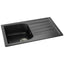 Abode Oriel 1.0 Bowl Granite Inset Kitchen Sink with Nexa Sink Tap 780mm L x 480mm W - Black