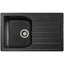 Abode Oriel 1.0 Bowl Granite Inset Kitchen Sink with Nexa Sink Tap 780mm L x 480mm W - Black