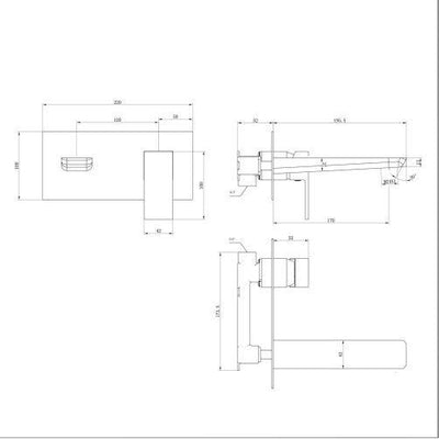 Liberty Wall Mounted Bath Tap