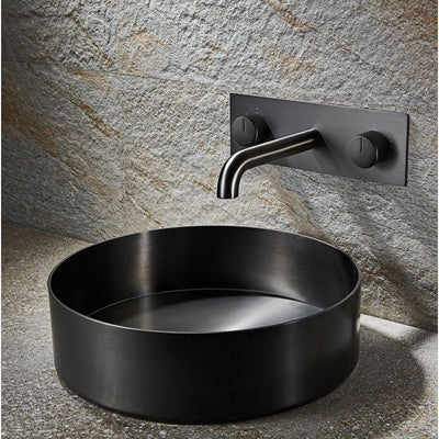 Bisbee Gunmetal Wall Mounted Bath Mixer Tap