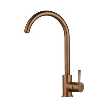 Prima Swan Neck Single Lever Mixer Tap - Copper BPR724