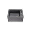 Abode Optima 1.25B Granite Belfast Sink - Grey Metallic Granite AW3203