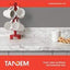 Tandem 30mm White Milano Marble Laminate Worktops-Breakfast Bar-Splashback-Upstand