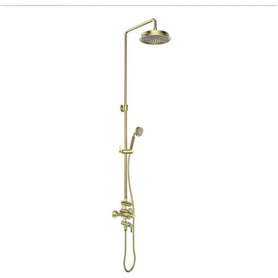 Abbey Brushed Gold Exposed Valve Shower Pack N23