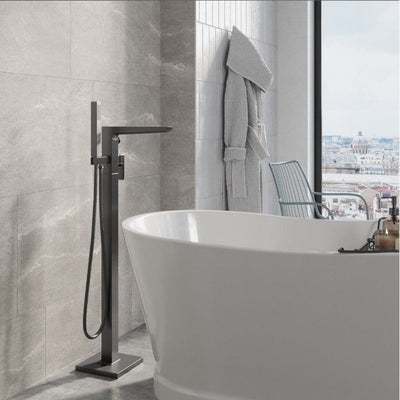 Liberty Gunmetal Freestanding Bath Shower Mixer Tap