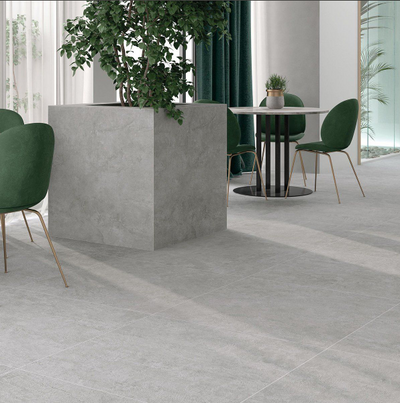 Fullerton Silver Concrete Effect Porcelain Tile – 900x900mm
