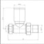 Round Chrome Straight Pair of Radiator Valves