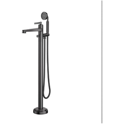 Abbey Brushed Gunmetal Freestanding Bath Shower Mixer Tap N23