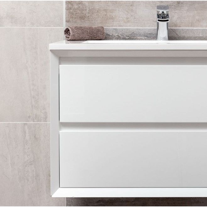 Jupiter 600mm Wall Hung Vanity Unit Gloss White