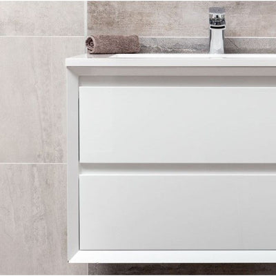 Jupiter 600mm Wall Hung Vanity Unit Gloss White
