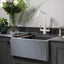 Abode Optima 1.25B Granite Belfast Sink - Grey Metallic Granite AW3203