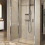 Novellini Lunes 2.0 3P Three Sliding Panel Shower Door In Chrome