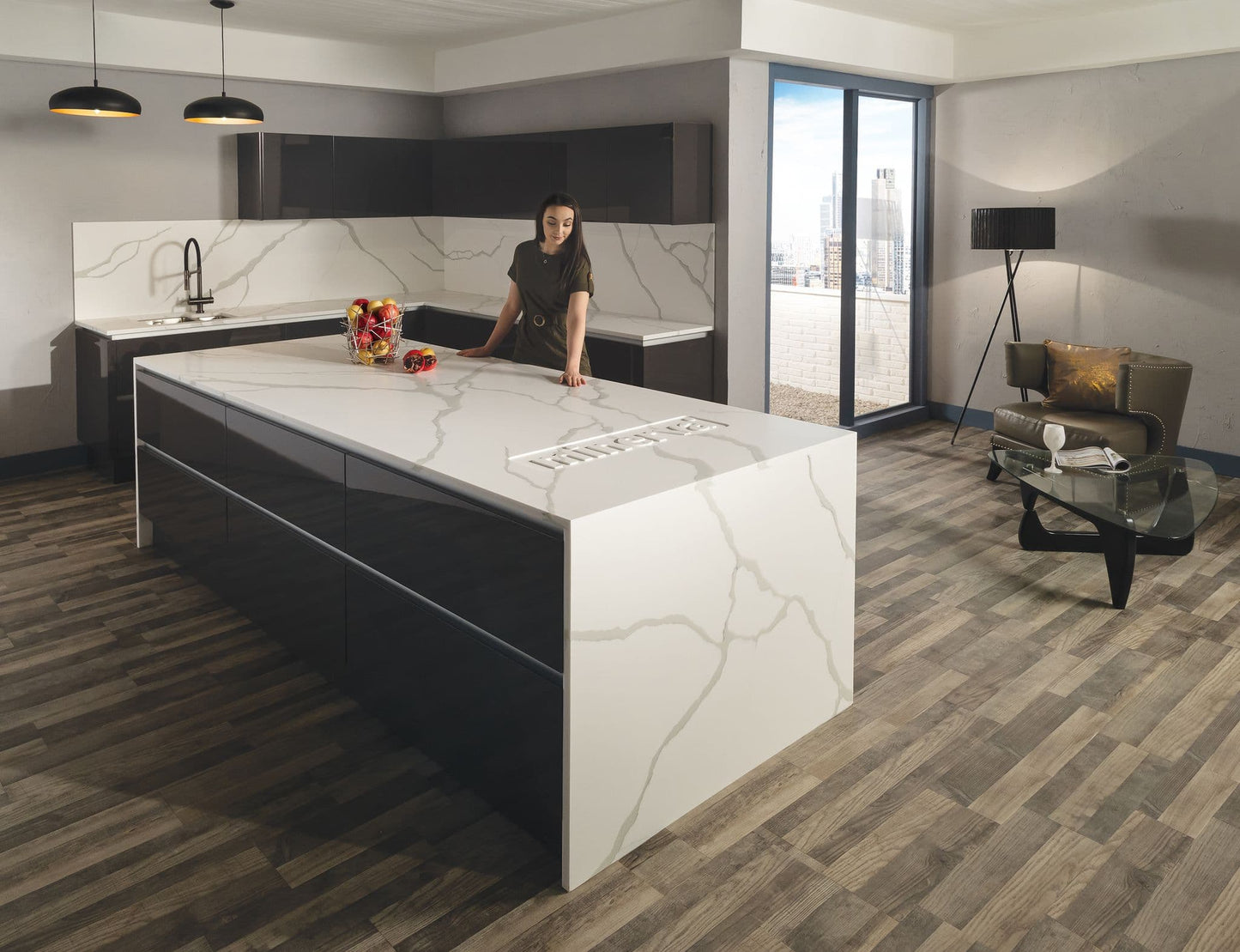 Minerva - Calcutta White - Solid Worksurfaces