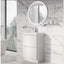 Montana 600mm Floorstanding Vanity Unit in Gloss White & Link Resin Basin