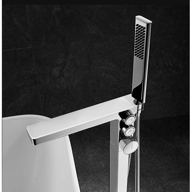Monaco Freestanding Bath Shower Mixer Tap - Chrome