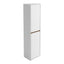 Windsor Wall Mounted Tall Storage Cabinet in Matt White