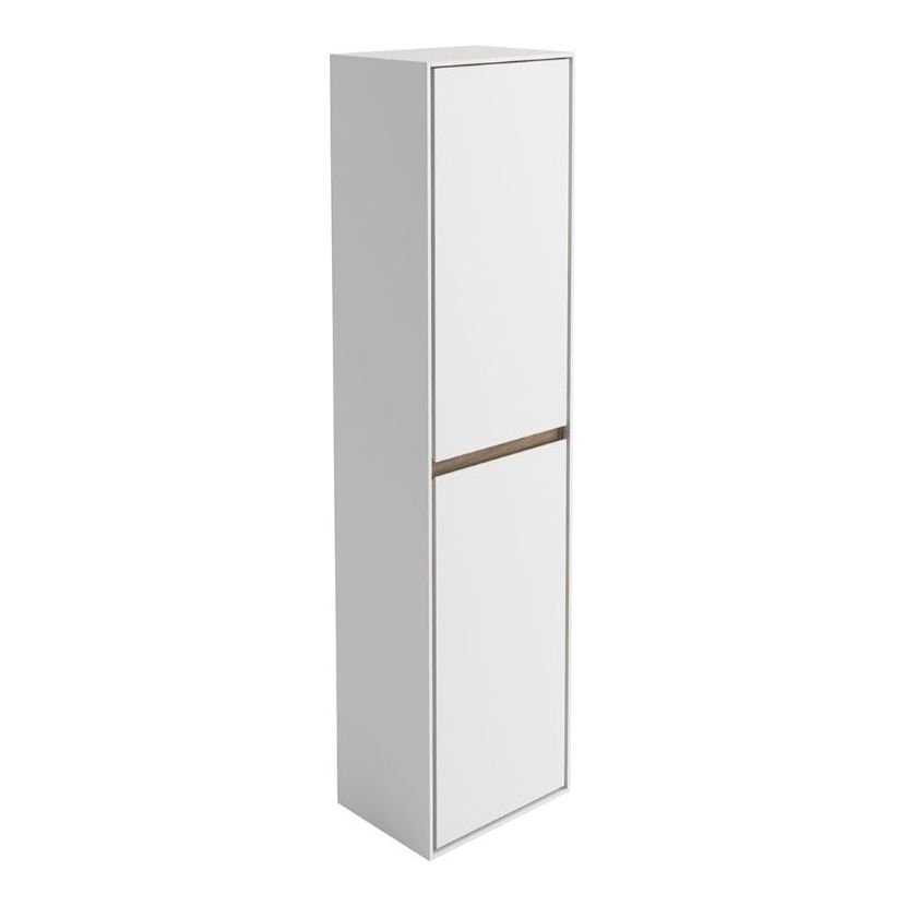 Windsor Wall Mounted Tall Storage Cabinet in Matt White